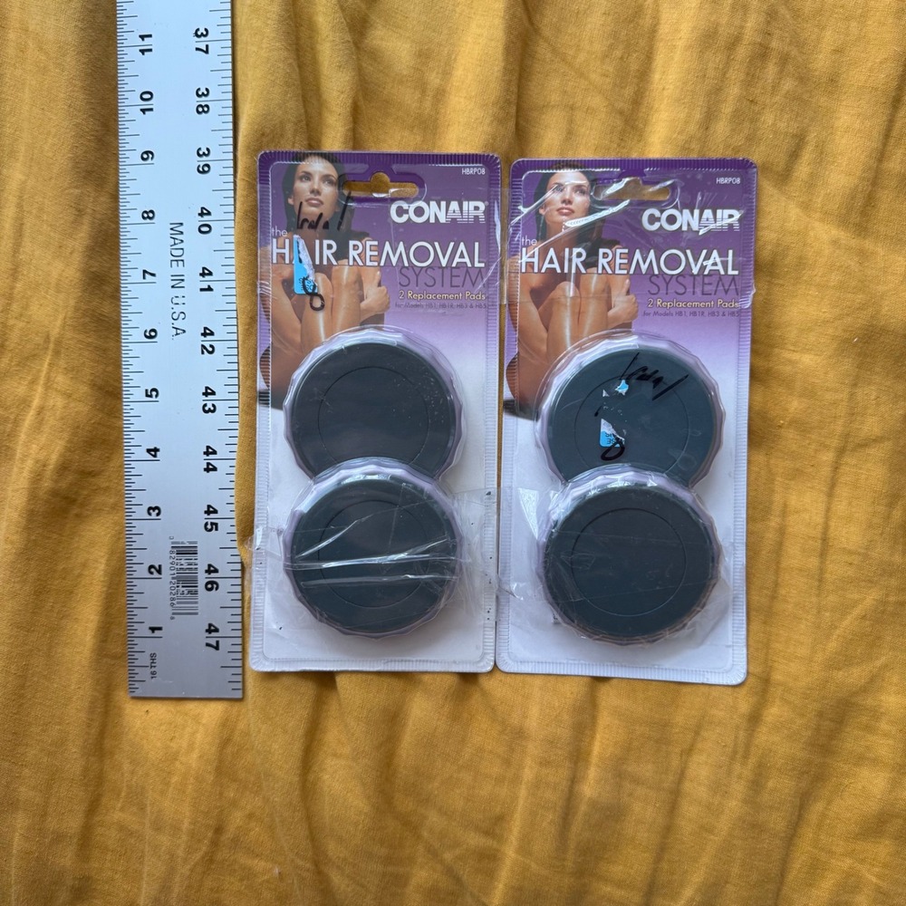 Conair Hair Removal System 2pk Replacement Pads HBRP08 for HB1 HB1R HB3 Lot 2